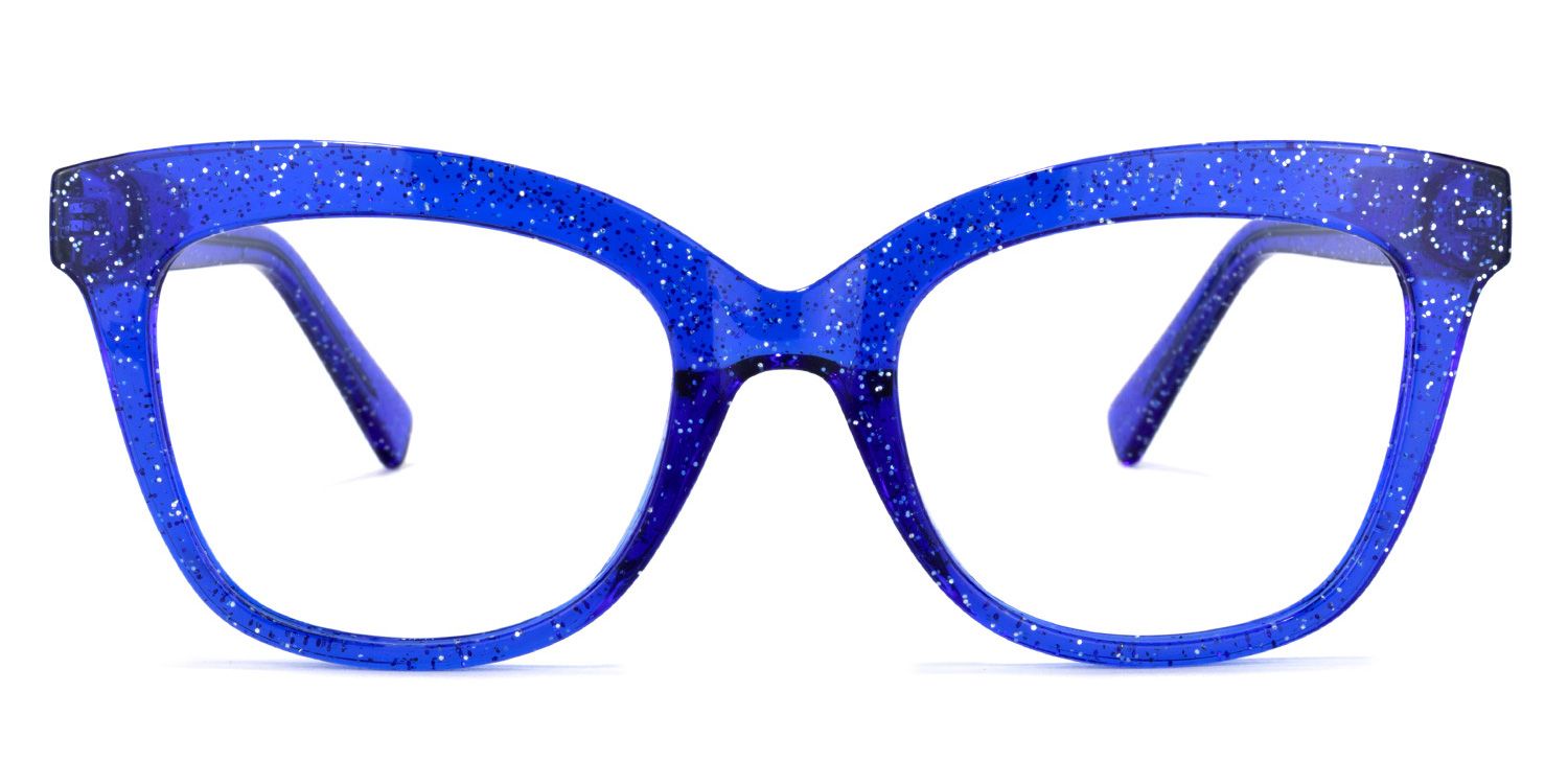 Santiago Cateye Blue Glasses | Zeelool Glasses0