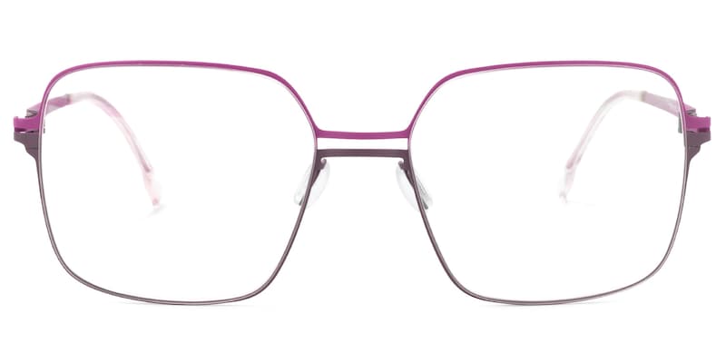 Yadira Square Two-Tone Glasses | Zeelool Glasses0