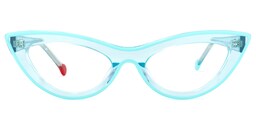 Yuki Cateye Light-Blue Glasses0