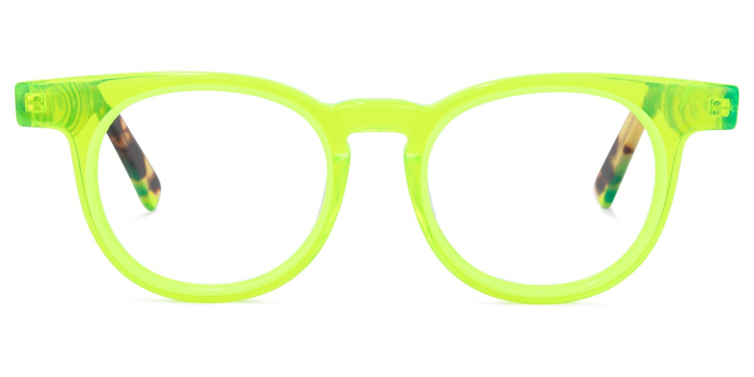 Yasser Round Green Glasses | Zeelool Glasses