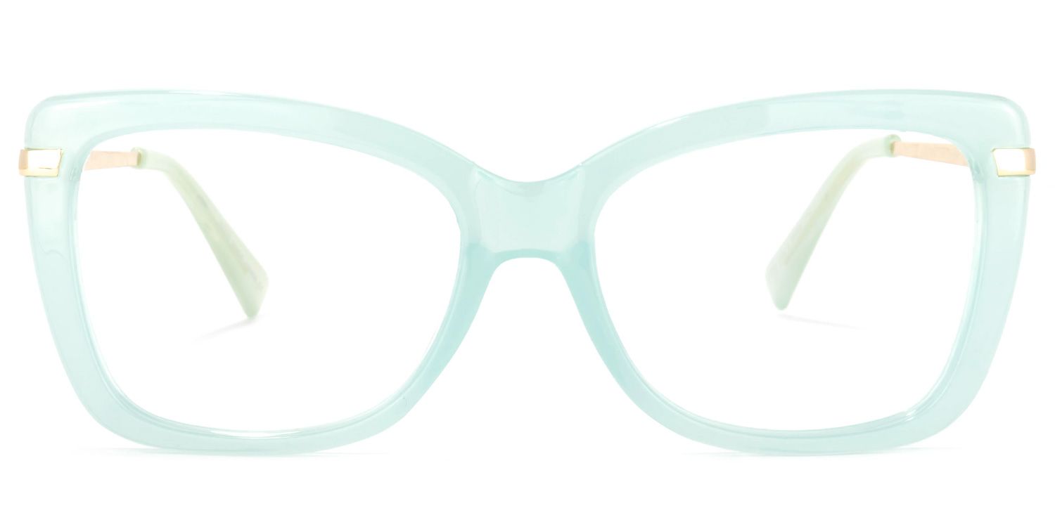 Yulia Cateye Green Glasses | Zeelool Glasses0