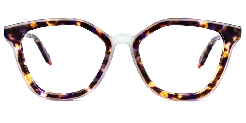 Yannick Square Purple-Tortoise Glasses | Zeelool Glasses0