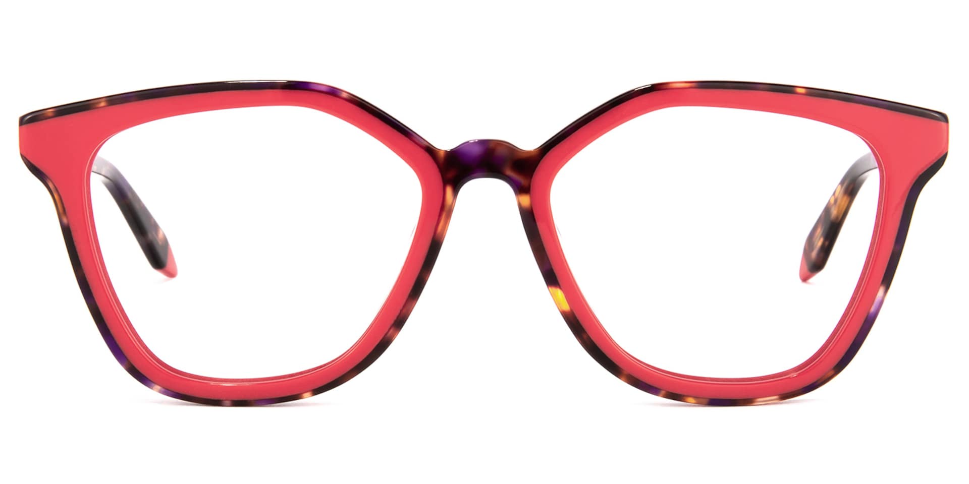 Yannick Square Red Glasses | Zeelool Glasses0