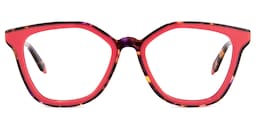 Yannick Square Red Glasses0