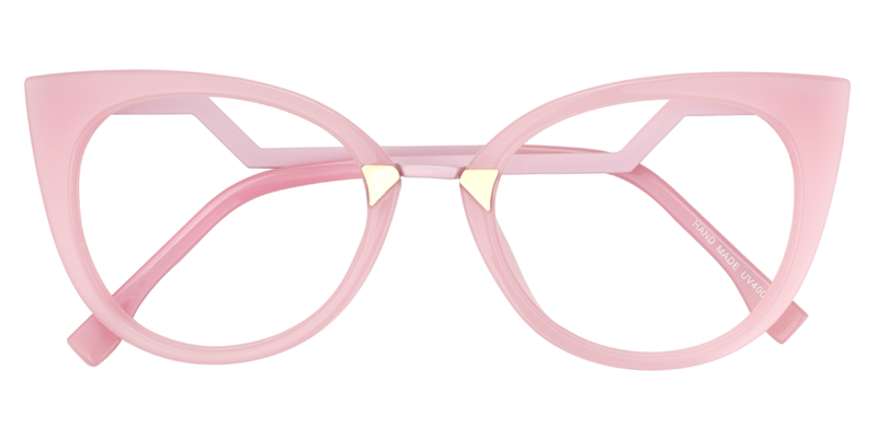 Cat Eye Pink Glasses | Zeelool Eyeglass Frame1