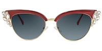 Hearn Cat Eye Red Sunglasses0