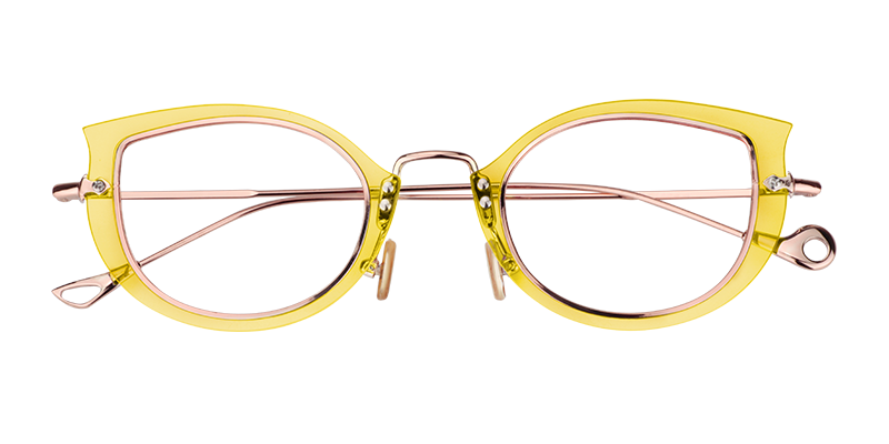 Cat Eye Yollow Glasses | Zeelool Eyewear Online1