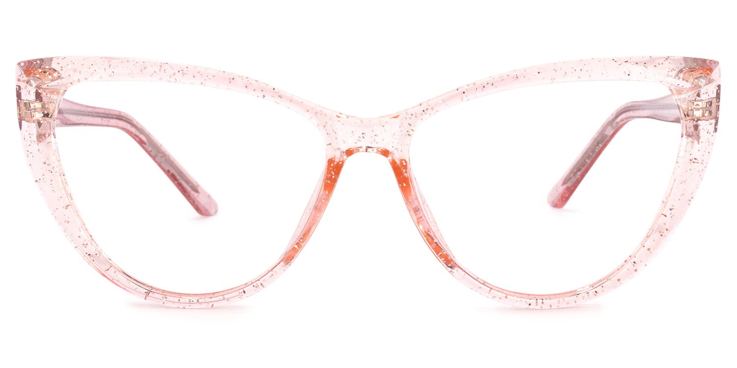 Tarun Cateye Pink Glasses | Zeelool Glasses0
