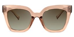 Malcolm Square Beige-Clear Sunglasses0