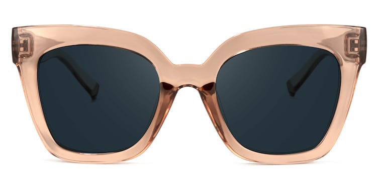 Malcolm Square Champagne-Crystal Sunglasses