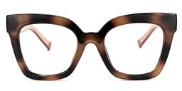 Malcolm Square Burnt Umber Glasses0