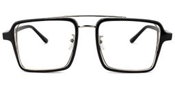 Nellie Aviator Black-Silver Glasses0