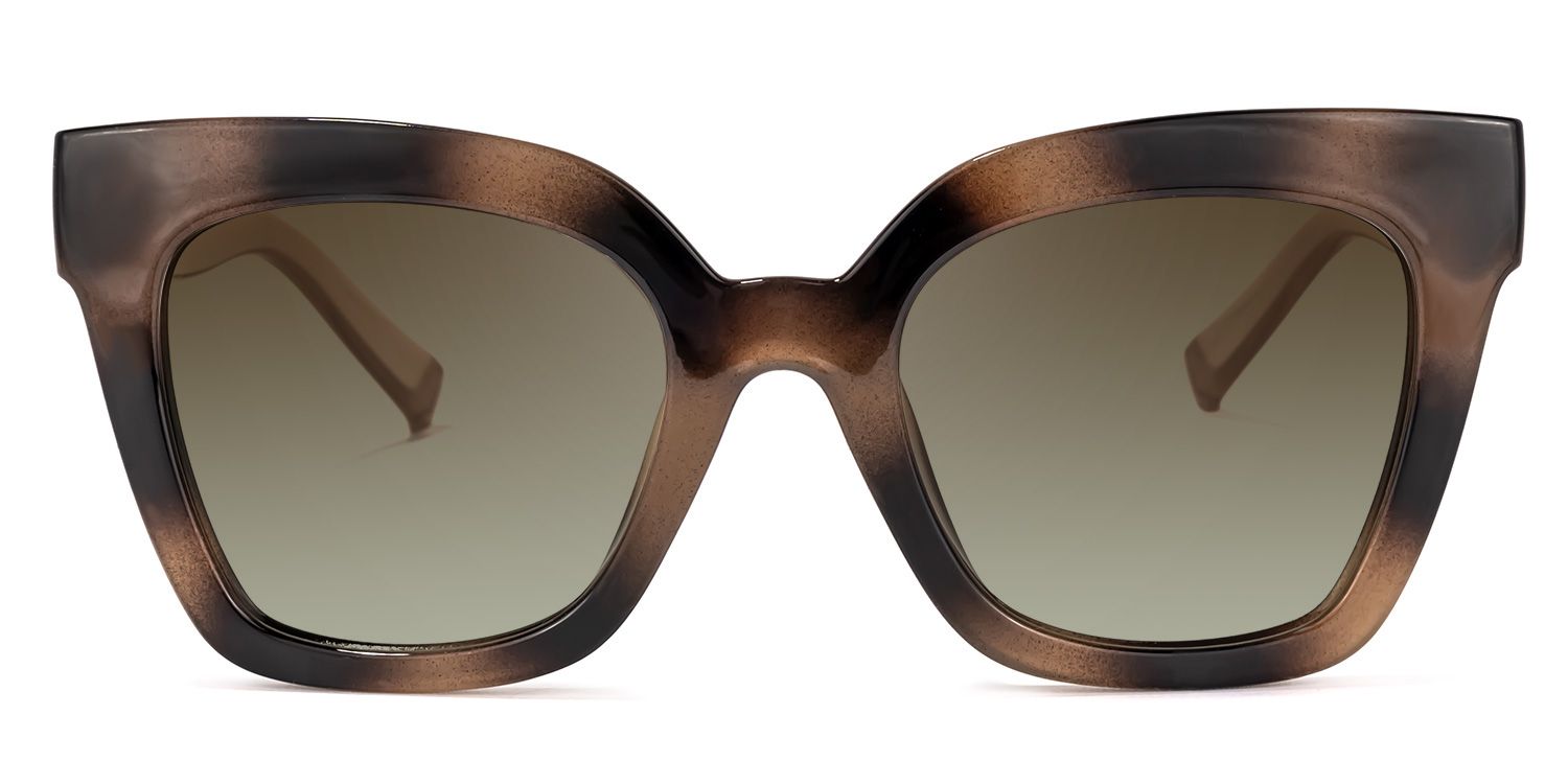 Malcolm Square Burnt Umber Sunglasses | Zeelool Glasses0