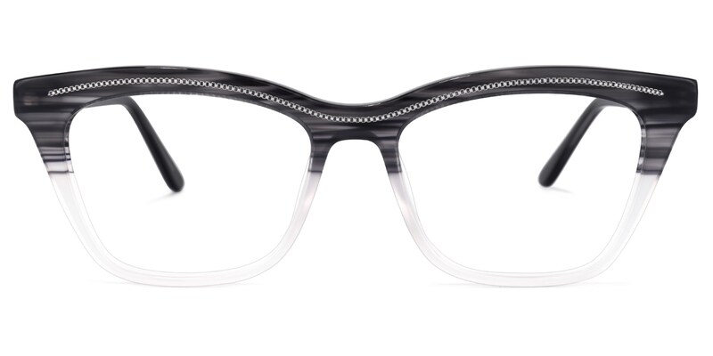 Quintus Cateye Gray Glasses | Zeelool Glasses0