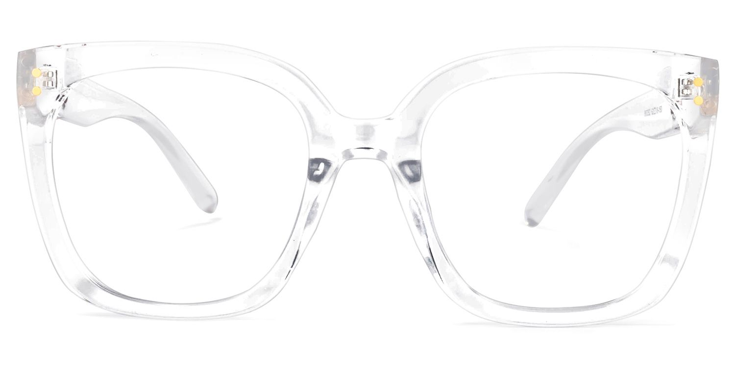 Ebony Square Clear Glasses | Zeelool Glasses0