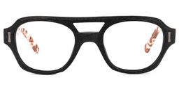 Cordero Round Black Glasses0