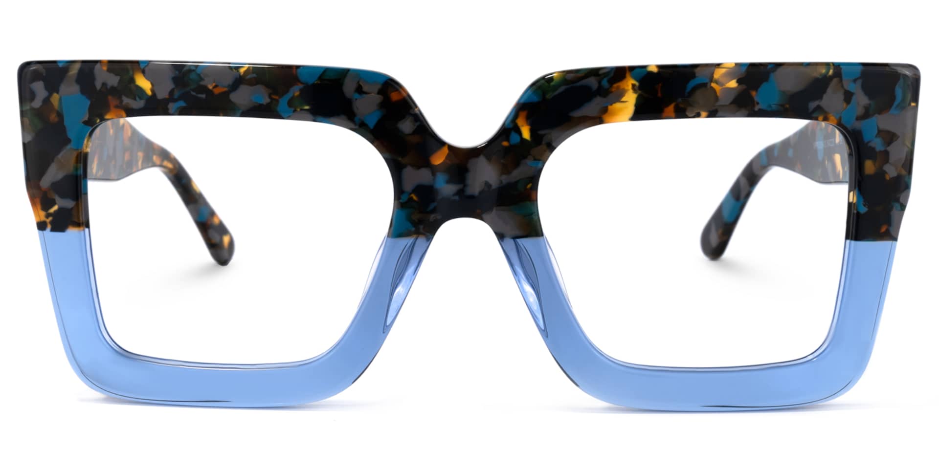 Brandon Square Blue Glasses | Zeelool Glasses0