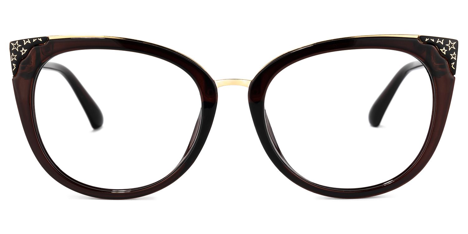 Dalton Cat Eye Burgundy Glasses | Zeelool Glasses0