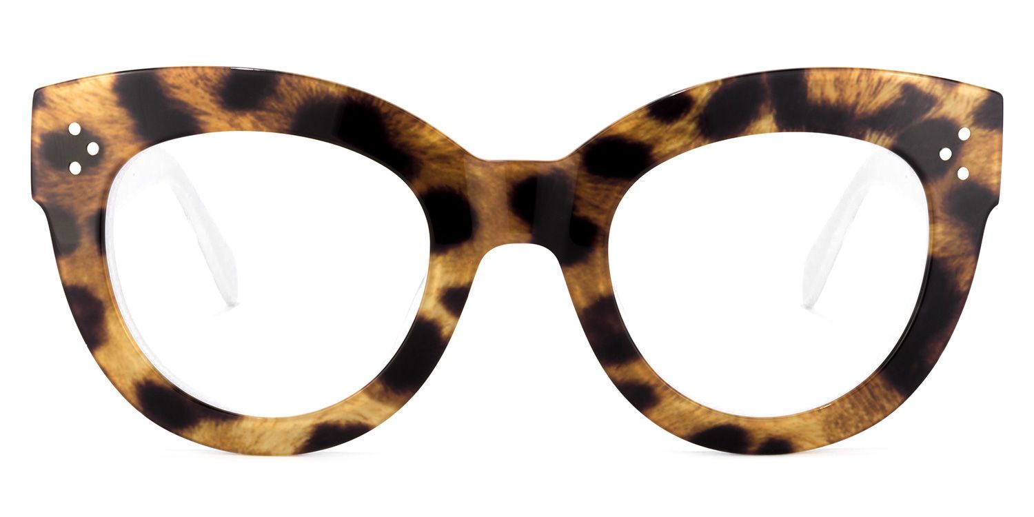 Torres Cat-eye Brown-Leopard Frame Glasses | Zeelool0