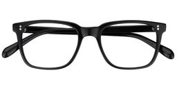 Lamont Rectangle Black Glasses2