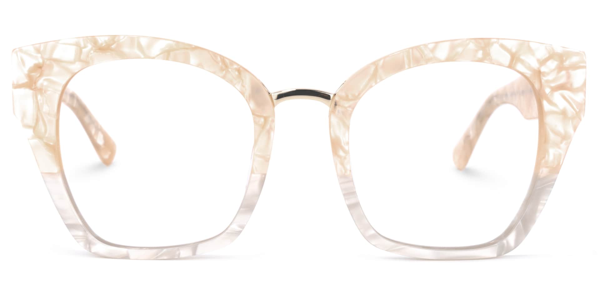 Denis Cat Eye Two-Tone Glasses | Zeelool Glasses0