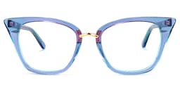 Martha Cat Eye Light-Blue Glasses0