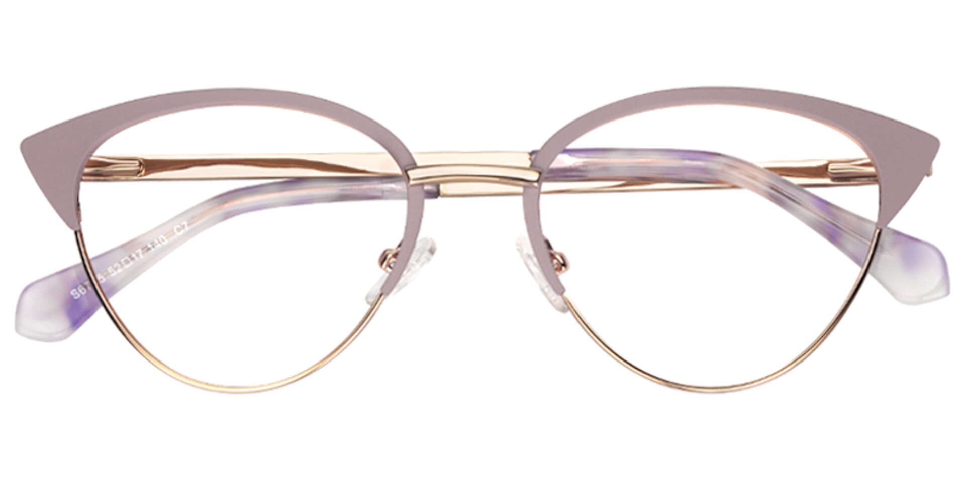 Nelly Cat Eye Pink Glasses | Zeelool Glasses1