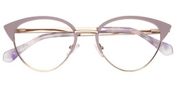 Nelly Cat Eye Pink Glasses1