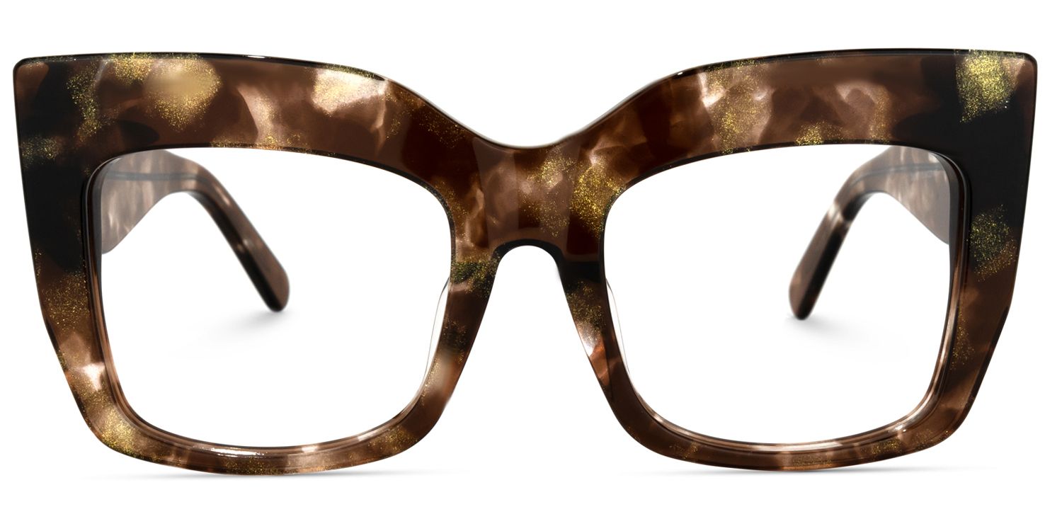 Charmaine Cat Eye Brown Glasses | Zeelool Glasses0