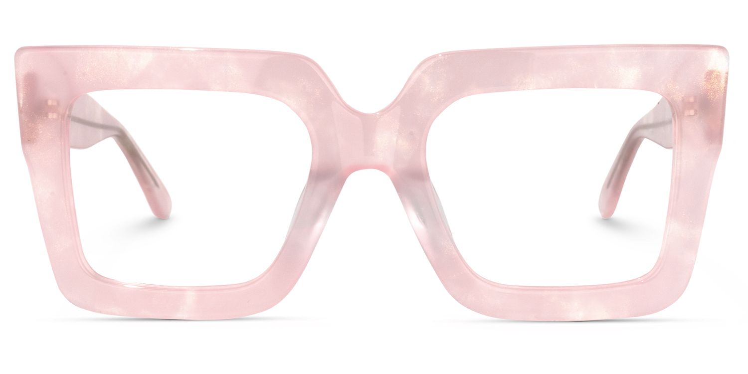 Brandon Square Pink Glasses | Zeelool Glasses0
