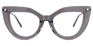 Garbo Cateye Gray Glasses0