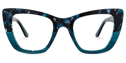 Lewis Cateye Blue Glasses0