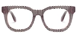 Crunch Square Black-Pink Glasses0