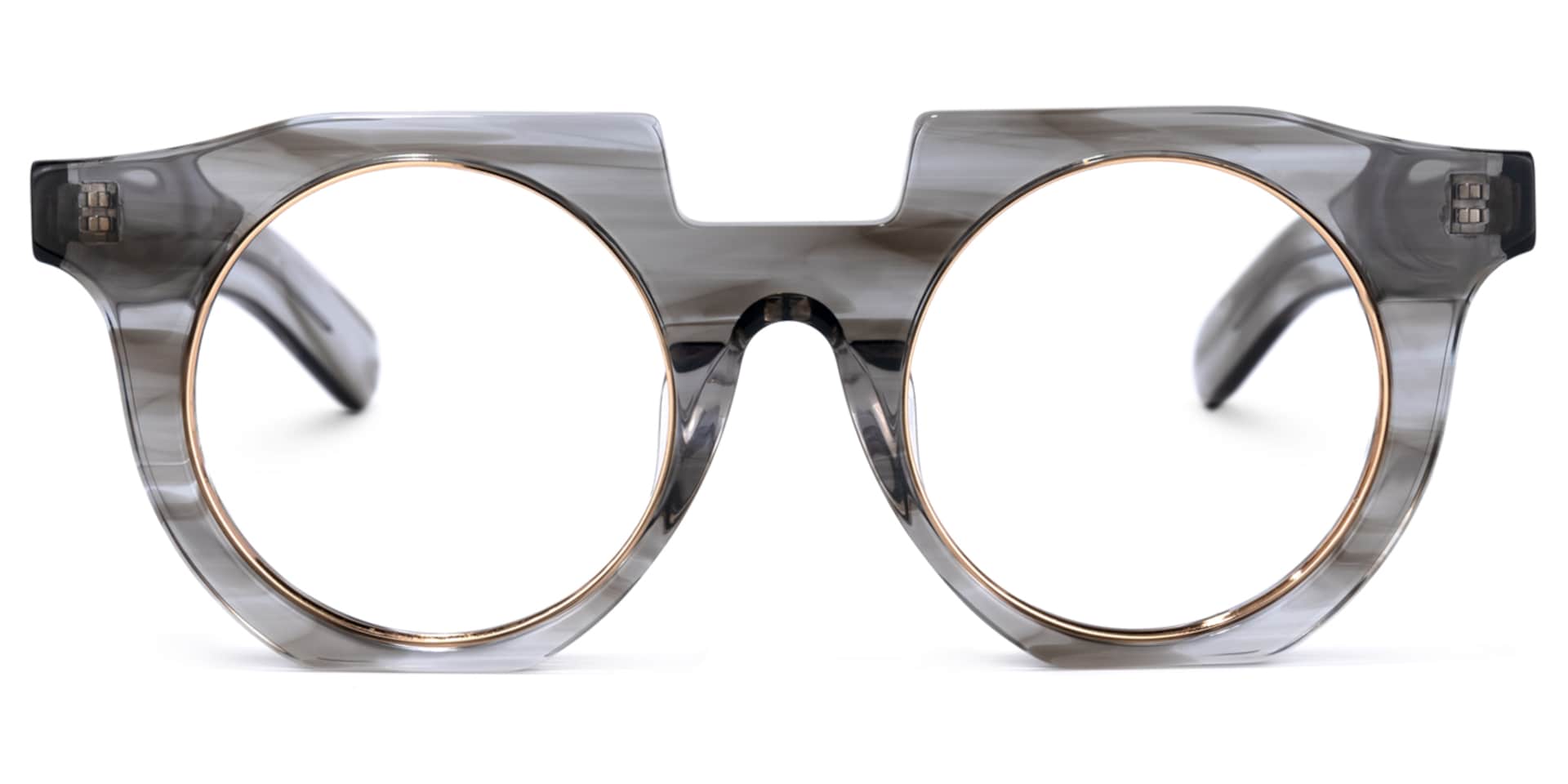 Mckoy Geometric Gray Glasses | Zeelool Glasses0