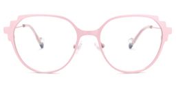 Lalita Geometric Pink Glasses0