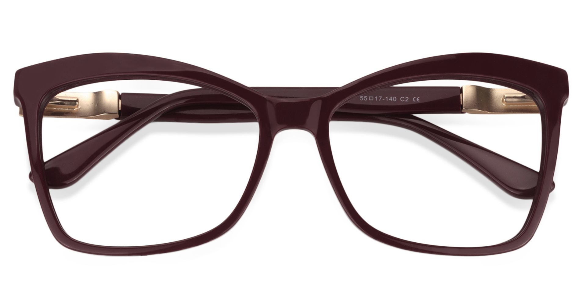 Butterfly Dark Red Glasses | Zeelool Glasses1