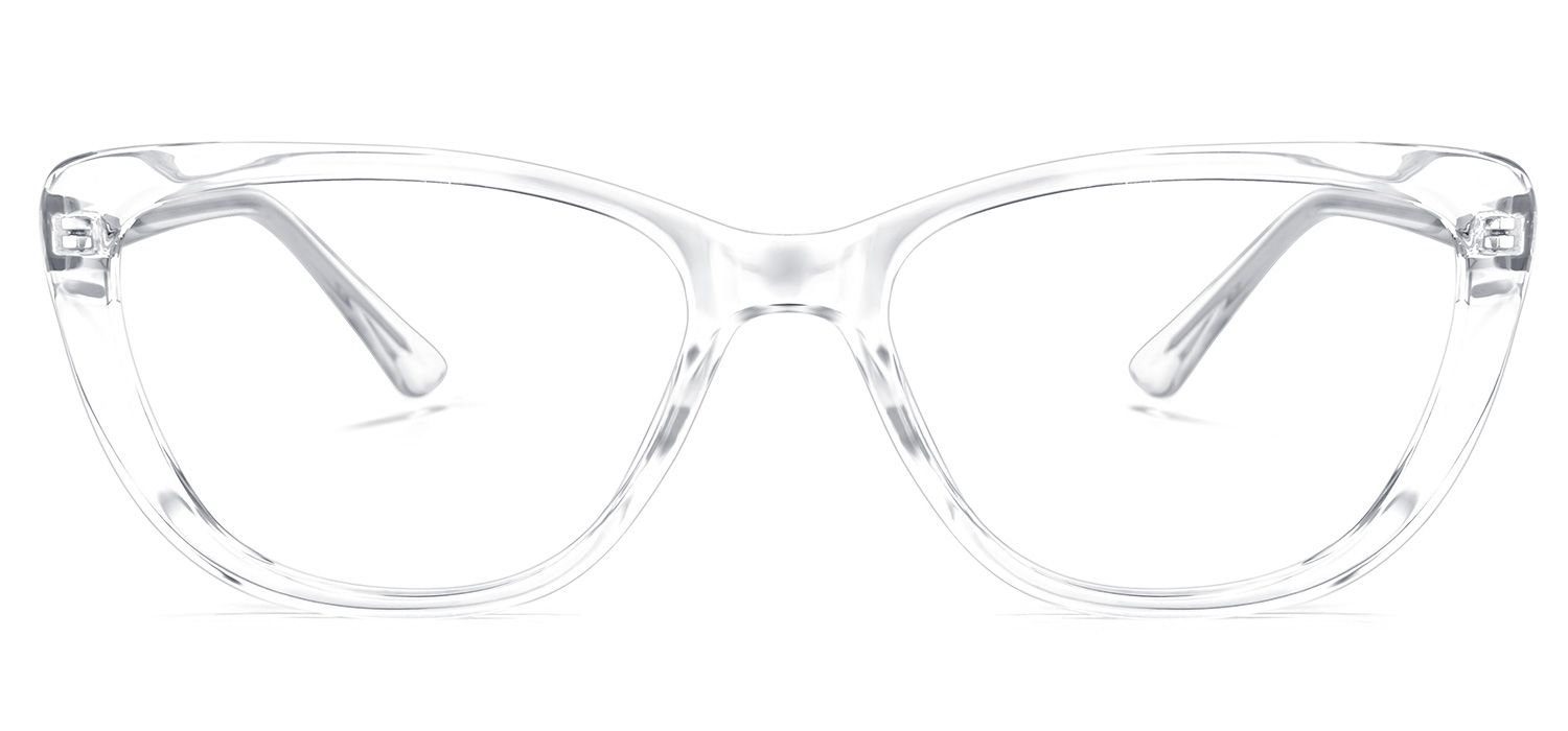Qamar Cateye Clear Glasses | Zeelool Glasses0