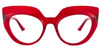 Depp Cateye Red Glasses0