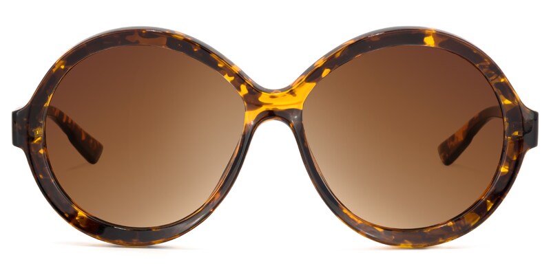 Garth Round Yellow-Tortoise Sunglasses | Zeelool Glasses0