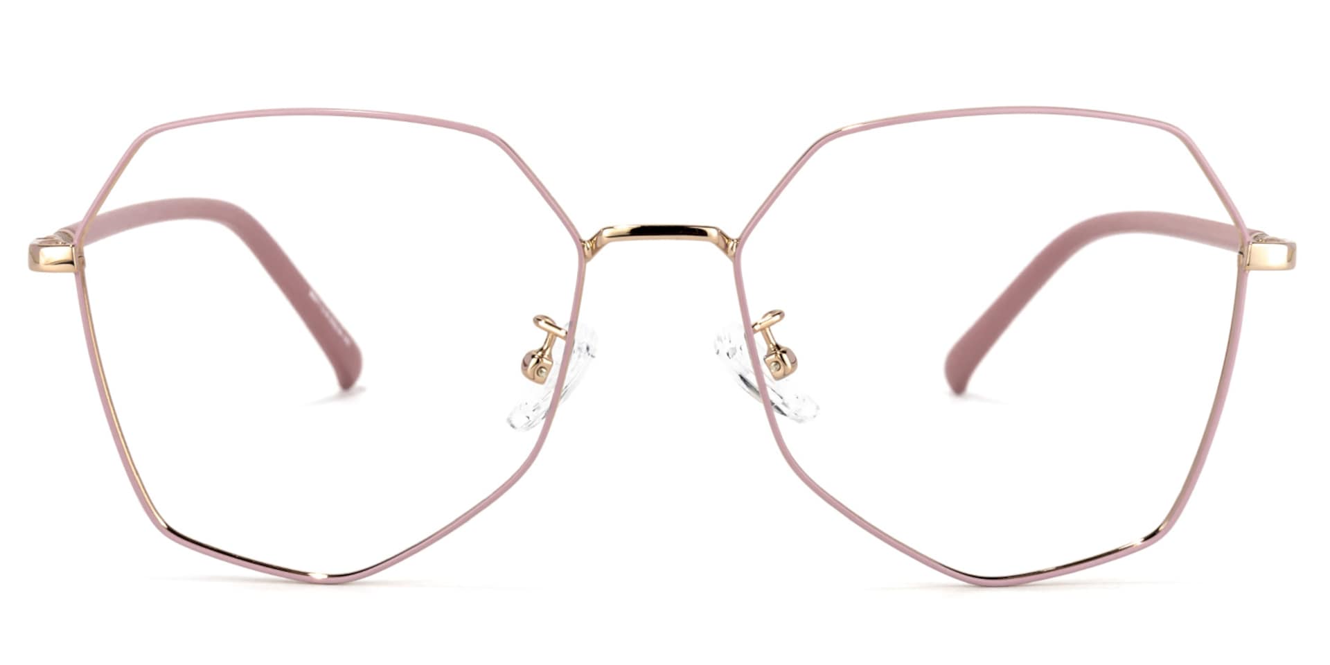 Bivins Geometric Pink Glasses | Zeelool Glasses2