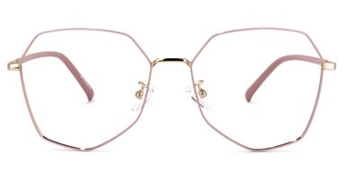 Bivins Geometric Pink Glasses