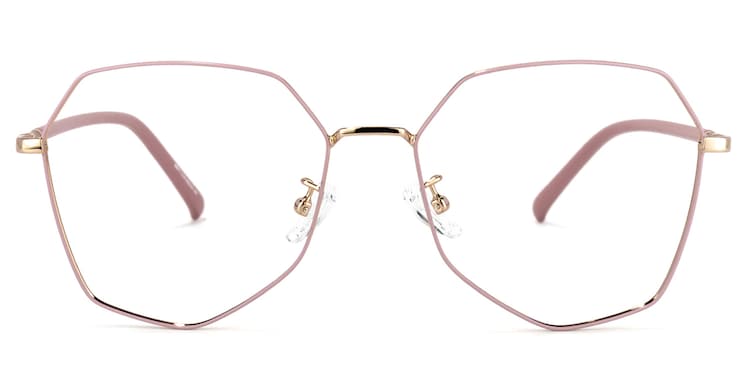 Bivins Geometric Pink Glasses