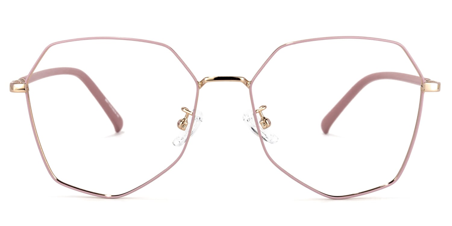 Bivins Geometric Pink Glasses