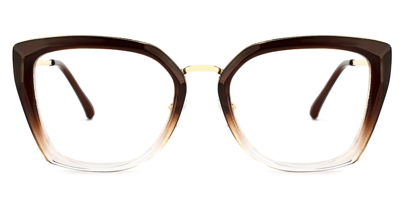Matos Sqaure Brown Glasses | Zeelool Glasses0