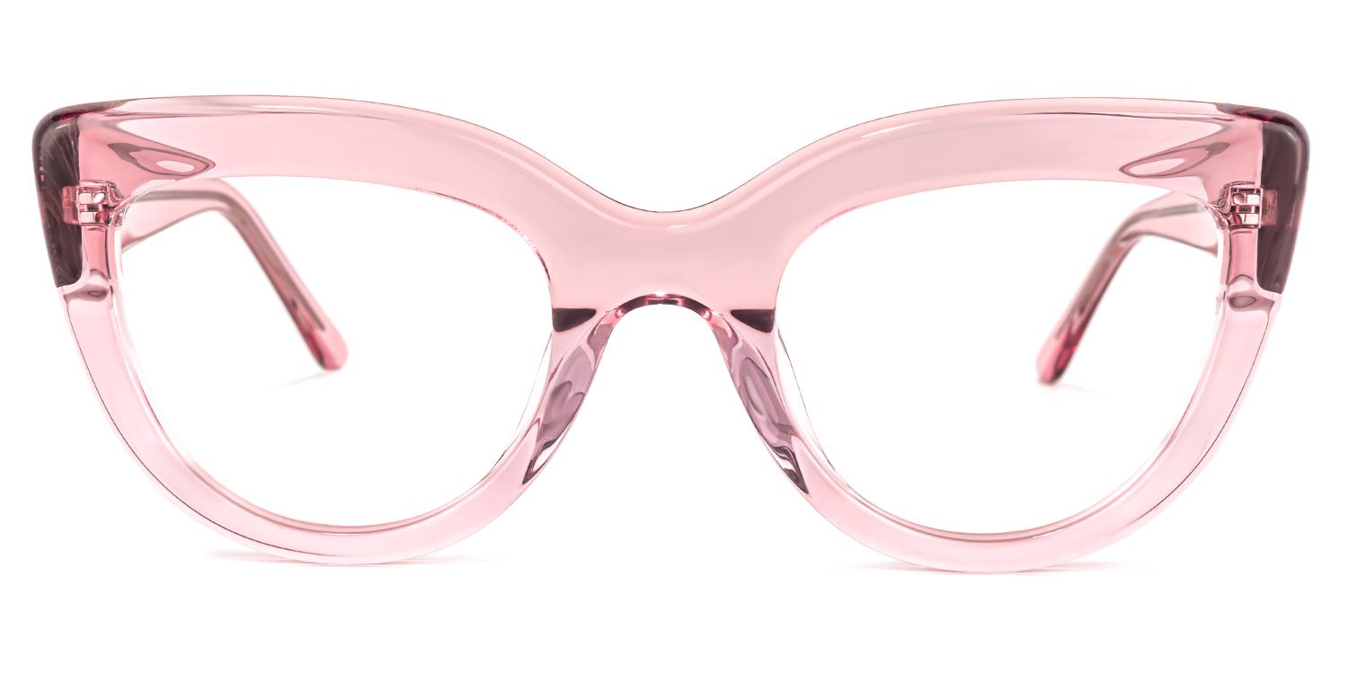 Caren Cateye Pink Glasses | Zeelool Glasses0