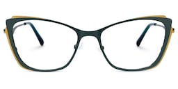 Divas Cateye Green Glasses0