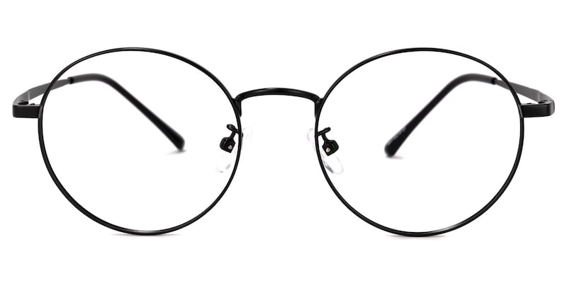 Garbsen Round Black Glasses | Zeelool Glasses0