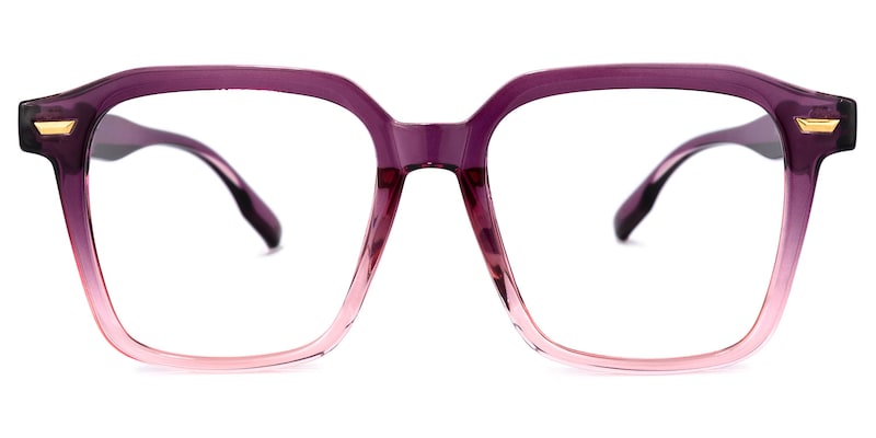 Rivera Square Purple Glasses | Zeelool Glasses0