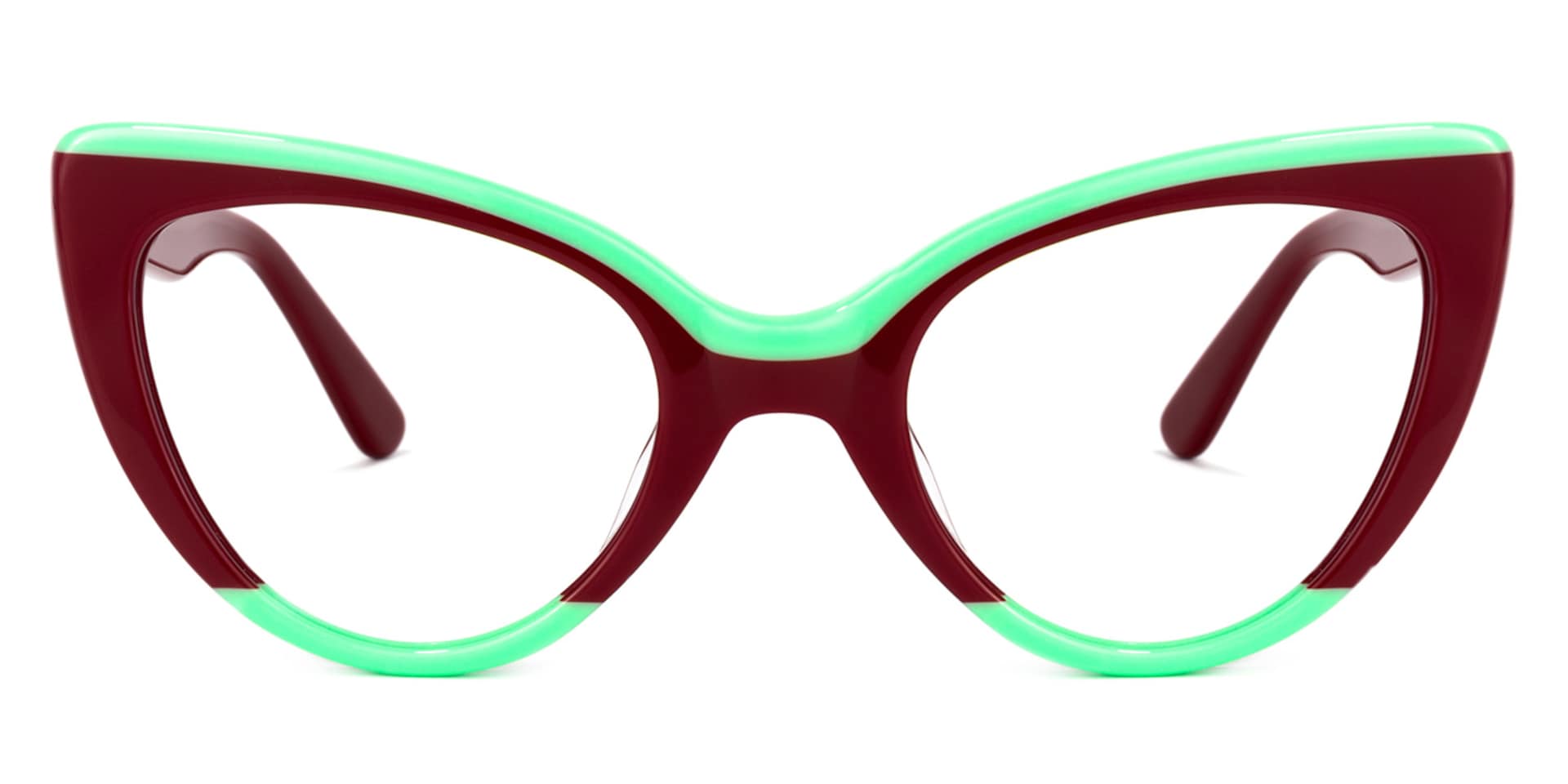 Claudette Cat Eye Burgundy Glasses | Zeelool Glasses0