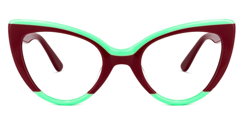 Claudette Cat Eye Burgundy Glasses | Zeelool Glasses0